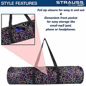 3 - Strauss Yoga Mat Bag (Full Zip),  Cloud  28 Inch 