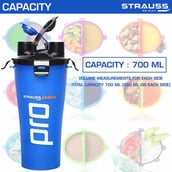 4 - Strauss Dual Shaker Pro,  Blue  700 ml 