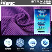 1 - Strauss Cooling Towel,  Purple  90 cm 