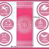 2 - Strauss Meditation Designer Yoga Mat,  Pink  5 mm 