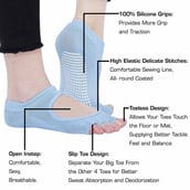 1 - Strauss Yoga Socks,  Sky Blue  Free Size 