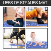 2 - Strauss Floral Yoga Mat,  Blue  6 mm 