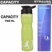 2 - Strauss Stainless Steel Water Bottle,  Green  750 ml 