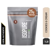 Isopure Zero Carb Protein Powder,  1 lb  Cookies & Cream 