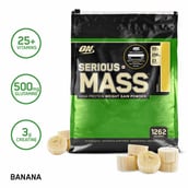 highlights - ON (Optimum Nutrition) Serious Mass, 12 lb Banana