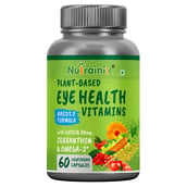 Nutrainix Plant Based Eye Health Vitamins,  60 capsules 