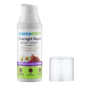 Front1 - Mamaearth Overnight Repair Night Cream,  50 ml  with Collagen, Saffron & Daisy Flower for Brightening & Firming 