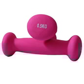 B Fit USA Neoprene Dumbbell (AB6031),  Pink (Set of 2)  0.5 kg 