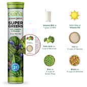 highlights - Olena Super Greens with Vitamins & Minerals, 15 tablet(s) Fresh Lemon (Pack of 2)