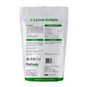 Back - ProFoods L Lysine Acetate Powder,  125 g  Unflavoured 