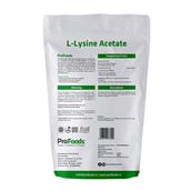 Back - ProFoods L Lysine Acetate Powder,  350 g  Unflavoured 