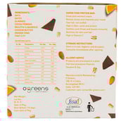 nutrtioninfo - O'Greens Energy Bars,  6 bar(s)  Pistachio Moringa & Choco Orange 