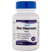 Healthvit Zinc Gluconate (50mg), 60 capsules