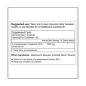 supplement - Healthvit L-Cysteine (500 mg),  60 capsules 