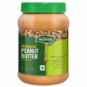 6 - Nouriza Peanut Butter 100% Natural Unsweetened,  1 kg  Crunchy 