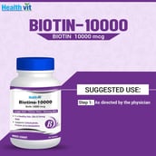 use - Healthvit Biotino (10000 mcg),  60 tablet(s)  Unflavoured 