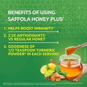 benefits - Saffola Honey Plus with Immunity,  2 Piece(s)/Pack  Natural 
