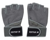 Vector X 1200 Fitness Gloves (Wrist Strap),  Grey  Medium 