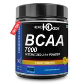 Health Oxide BCAA 7000 Instantized 2:1:1 Powder,  0.66 lb  30 Servings  Tangy Orange 