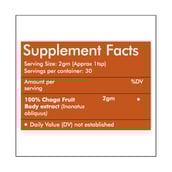 supplement - Rooted Active Naturals Chaga Mushroom Extract Powder,  60 g 