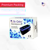 4 - Dr. Odin Oximeter Fingertip with Pulse Sound OLED Display, Blue and Black