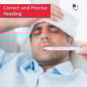 4 - Dr. Odin Clinical Oval Mercury Thermometer, Silver