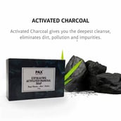 1 - PAX Naturals Exfoliating Activated Charcoal Soap,  100 g  for All Types of Skin 