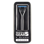 Front1 - Ustraa Gear5 Blade Razor Black
