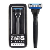 Front - Ustraa Gear5 Blade Razor Black