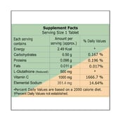 nutrition - GlowGlutathione 2 in 1 Dermatologist Formulated, 15 tablet(s) Orange