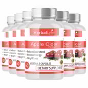2 - Herballyfe Apple Cider Vinegar (Pack of 6),  60 capsules  Unflavoured 