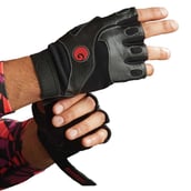 Omtex Gym Gloves (Ace),  Black  Medium 