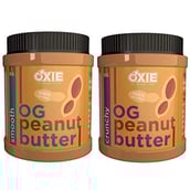 Oxie Nutrition Peanut Butter,  2 kg  Smooth & Crunchy Combo 