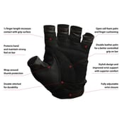 Omtex Gym Gloves (Ace),  Black  Medium 