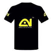 Back - Absolute Nutrition Stretchable Gym & Sports Wear T-Shirt, Black Large