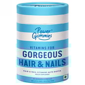 1 - Power Gummies Hair Vitamins with Biotin,  60 gummies  Natural Fruity 