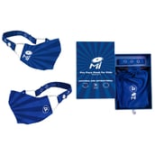 2 - Zero Risque Mumbai Indians Pro Face Masks,  Navy Blue (Kids Pack of 2) 