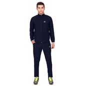 5 - Fitinc Men's Polycotton Regular Fit Track Suit with Two Zipper Pockets,  Navy Blue  XL 