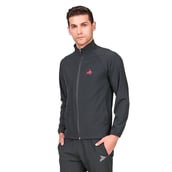 51 - Fitinc Men's Polycotton Regular Fit Track Suit with Two Zipper Pockets,  Grey  Large 