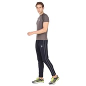 3 - Fitinc Lower for Men with Two Side Zipper Pockets,  Navy Blue  Medium 