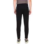 6 - Fitinc Lower for Men with Two Side Zipper Pockets,  Black  Medium 