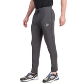 6 - Fitinc Dobby Stretchable Trackpant for Men with Two Zipper Pockets,  Grey  XXL 