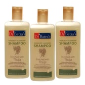 Dr Batra's Dandruff Cleansing Shampoo (Pack of 3),  200 ml  Enriched with Thuja 