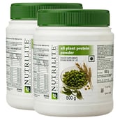 Amway Nutrilite All Plant Protein 1.1 lb Unflavoured - Pack of 2