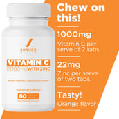2 - Spruce Health Vitamin C 1000mg,  60 tablet(s)  Orange 