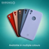 1 - Envirocover Silicon Back Cover for Apple iPhone XR,  with Radiation Protection Technology (Purple) 