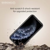 4 - Envirocover Silicon Back Cover for Apple iPhone XI Pro Max,  with Radiation Protection Technology (Black) 