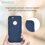 5 - Envirocover Silicon Back Cover for Apple iPhone 7,  with Radiation Protection Technology (Blue) 