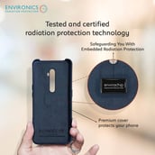 4 - Envirocover Silicon Back Cover for OPPO Reno 2,  with Radiation Protection Technology (Blue) 