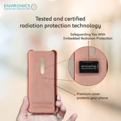 4 - Envirocover Silicon Back Cover for OPPO Reno 2,  with Radiation Protection Technology (Pink) 